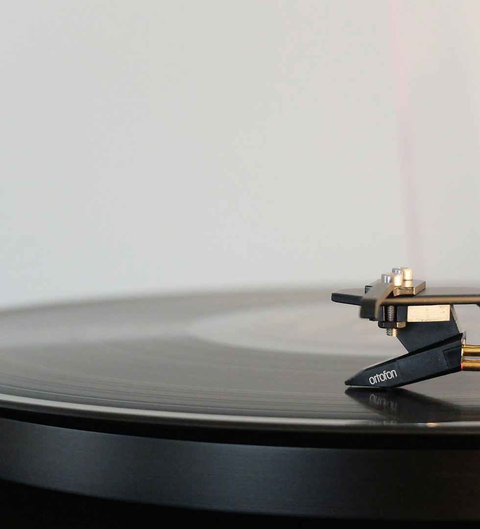 레코드판 확대 사진